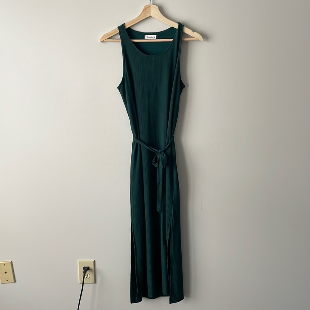 VERNACULAR Dark Green Dress